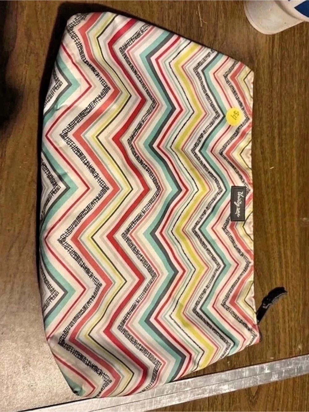 Thirty One Multicolor Geometric Cosmetic Bag Pouch
